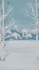 冬至节气雪景飞鸟视频的预览图